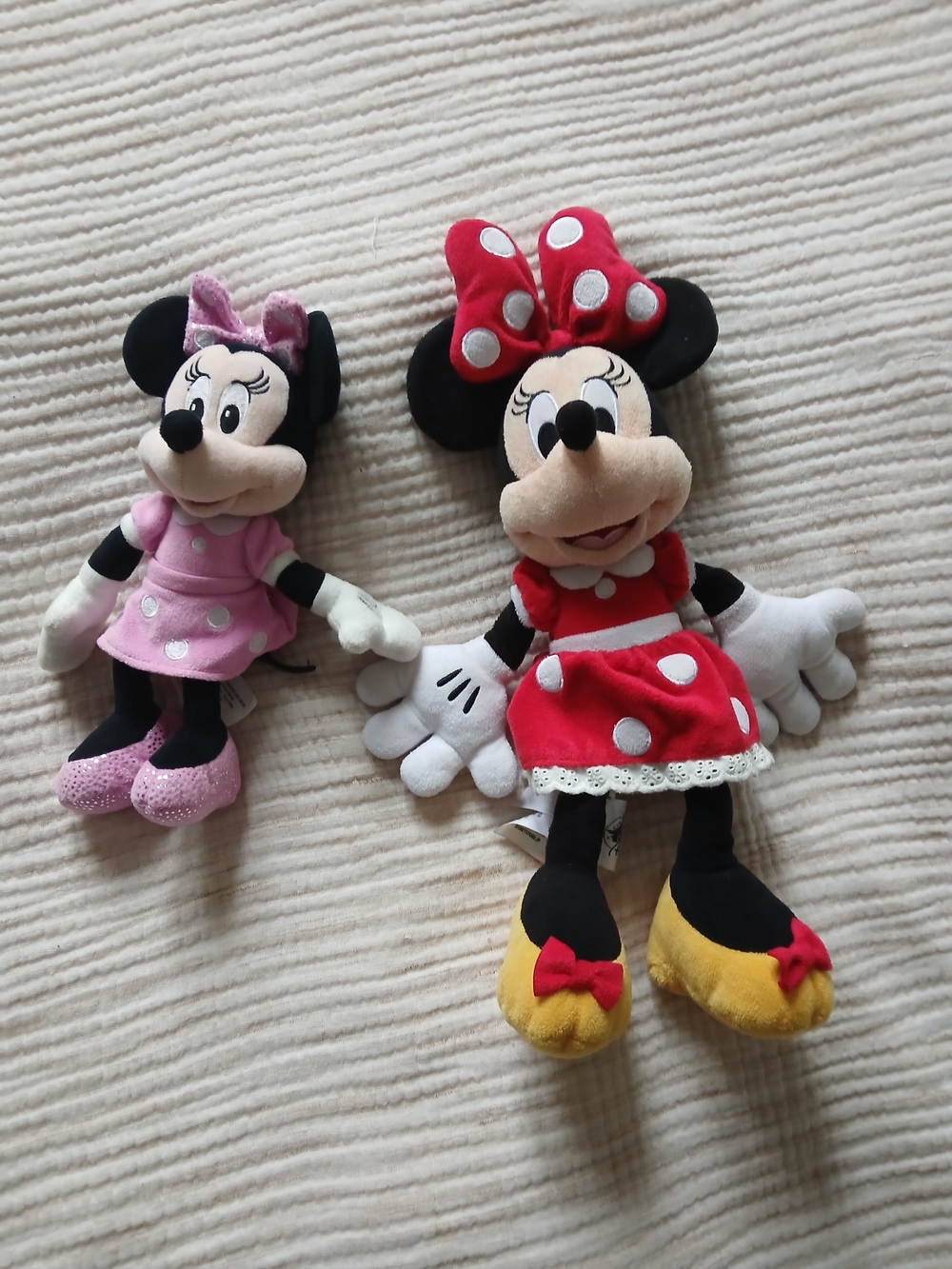 Disney Minnie Mouse Pink Polka Dot Dress Plush